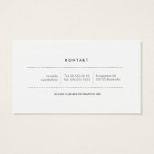 Moderna Grå Visitkort (Back)