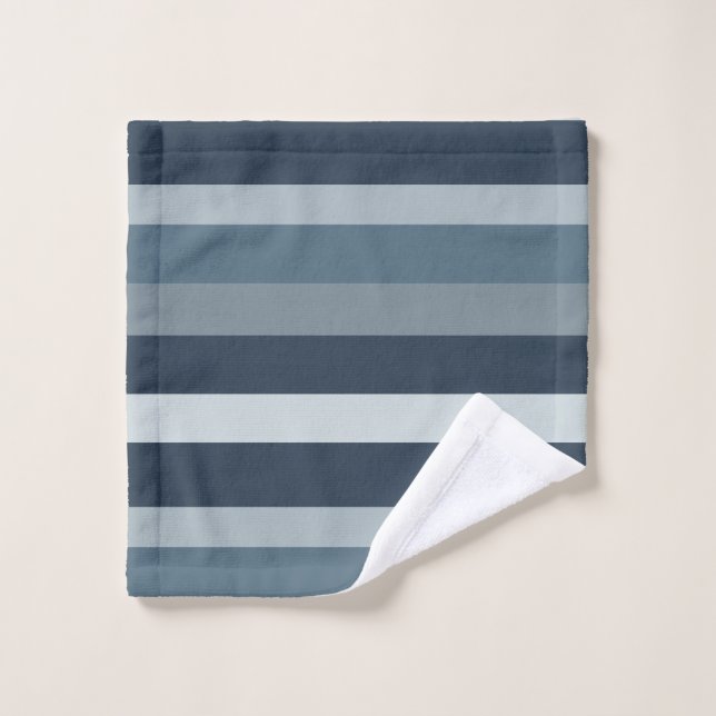 Moderna Linear | Slate & Nordic Sea Wash Cloth (Wash Cloth)