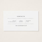 Modernas Tarjetas de Visita Azul (Back)