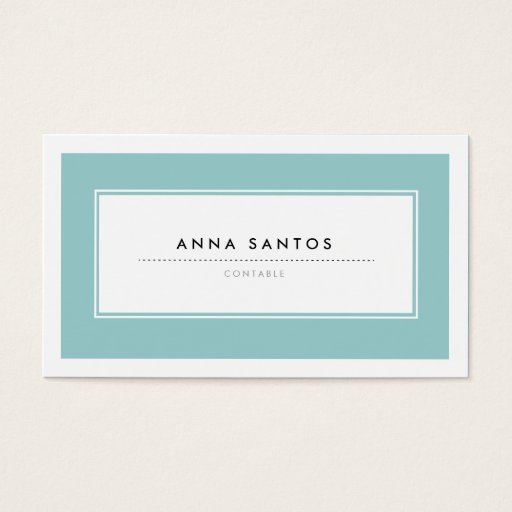 Customizable Modernas Tarjetas de Visita Azul Business Card