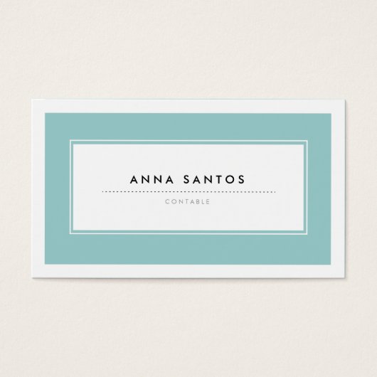 Modernas Tarjetas de Visita Azul (Front)