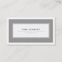 Moderne Grau Visitenkarten Business Card