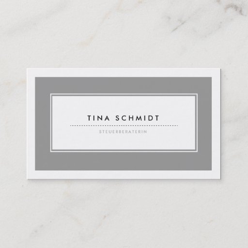 Customizable Moderne Grau Visitenkarten Business Card