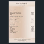 Moderne minimale Beige Hautfarbe Flyer<br><div class="desc">Modernes Business,  minimalistisch,  beige.  Entworfen für Designer,  Stylist,  Salons,  Haare und Make-up Künstler,  Nägel und Lash Künstler,  Wellness-Center und mBearbeiten Sie die Karte,  indem Sie Ihre Daten eingeben. Sie können den Schriftart,  die Farbe und die Position individuell durch "weitere Personalisierung" auswählen.</div>