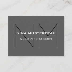 Moderne Monogramm Vorlage Business Card