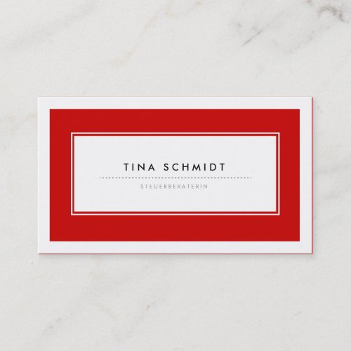 Moderne Rote Visitenkarten Business Cards