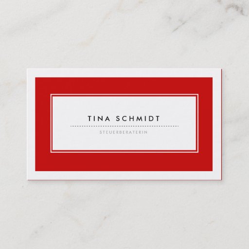 Customizable Moderne Rote Visitenkarten Business Cards