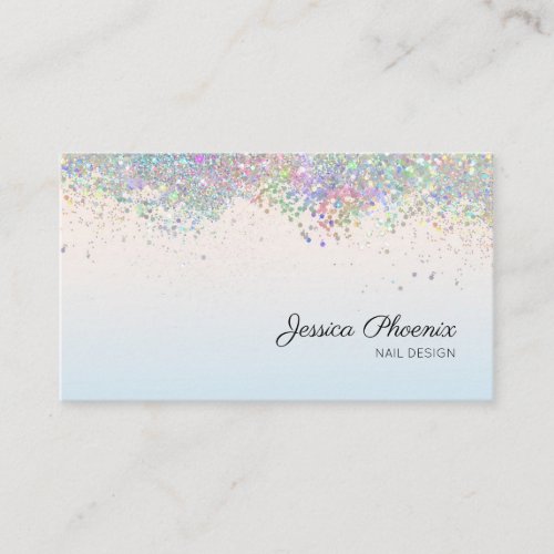 Moderner Glamour Glitzer sinkt Visitenkarte Business Card