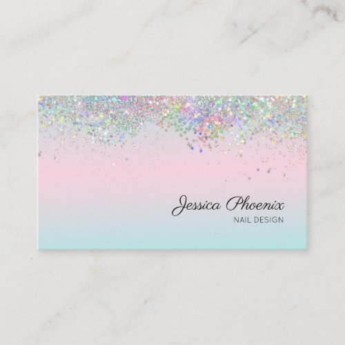 Moderner Glamour Glitzer sinkt Visitenkarte Business Card