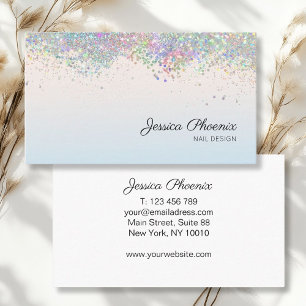 Moderner Glamour Glitzer sinkt Visitenkarte Business Card