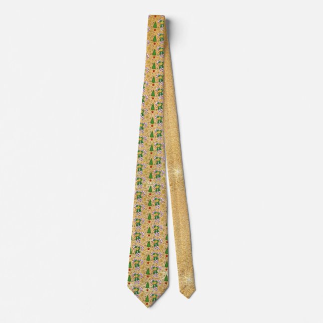 Moderner Tannenbaum Krawatte Neck Tie (Front)