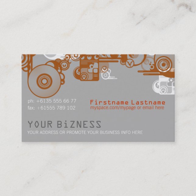 Modernik Shapes Business Card (Front)