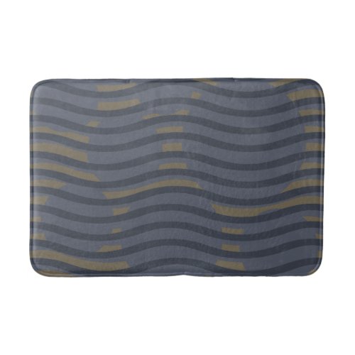 modernist abstract geometric bath mat