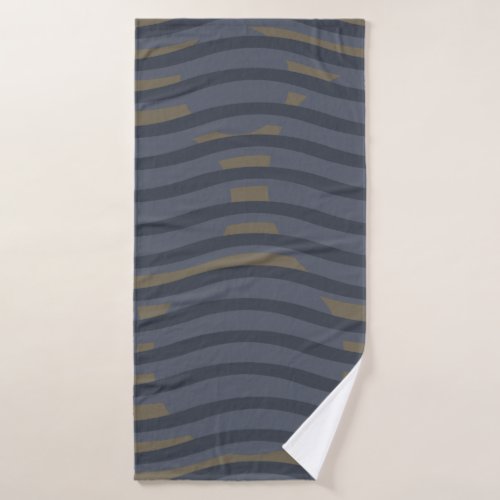 modernist abstract geometric bath towel