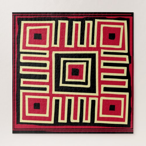 modernist abstract geometric jigsaw puzzle