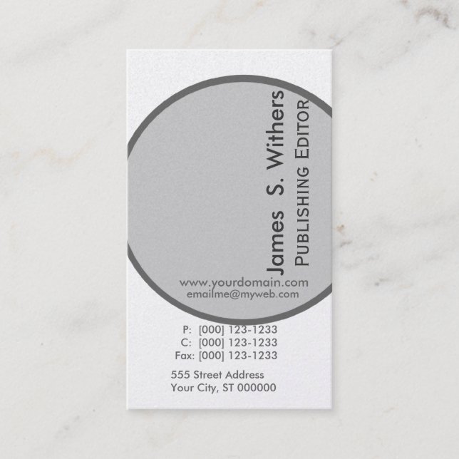 Modernist Artistic Contemporary Design Business Card (Front)