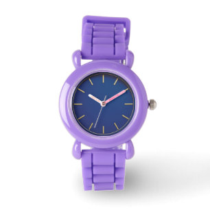 Modernist Blue Purple Silicone Watch