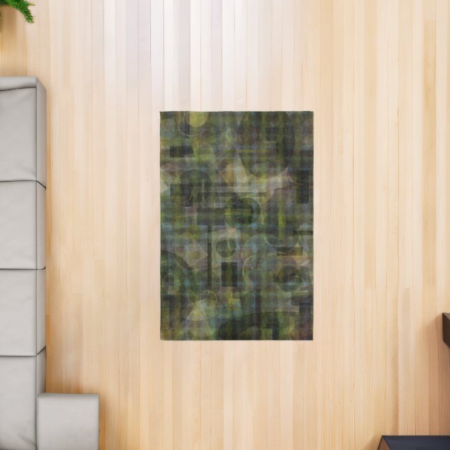 modernist forest green  rug (Insitu (Indoor 2))