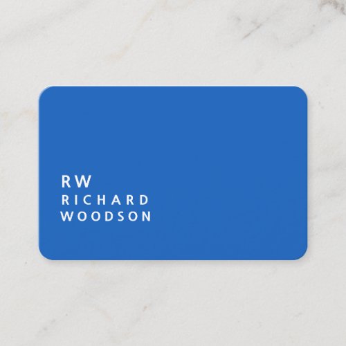 Modernist Man Style Cool Plain Blue Denim Business Card