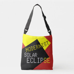 Modernist Solar Eclipse Funny customizable Crossbody Bag