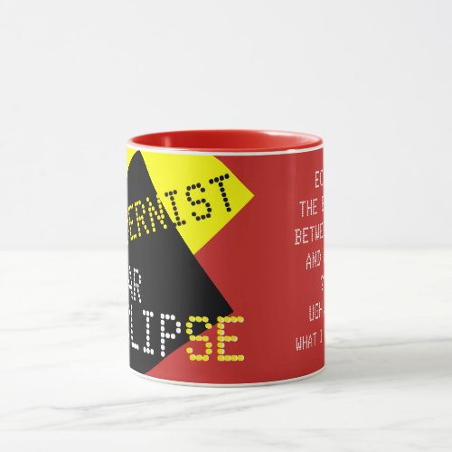 Modernist Solar Eclipse Funny customizable Mug