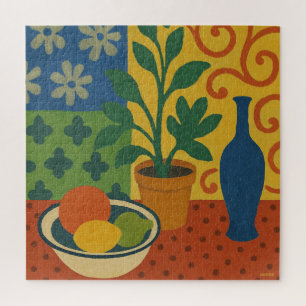 Modernist Still Life with Fruit Painting Jigsaw Puzzle