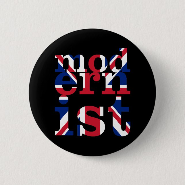 Modernist Union Jack Button (Front)