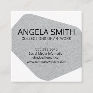 Modernistic and Artistic Shape Square Business Card