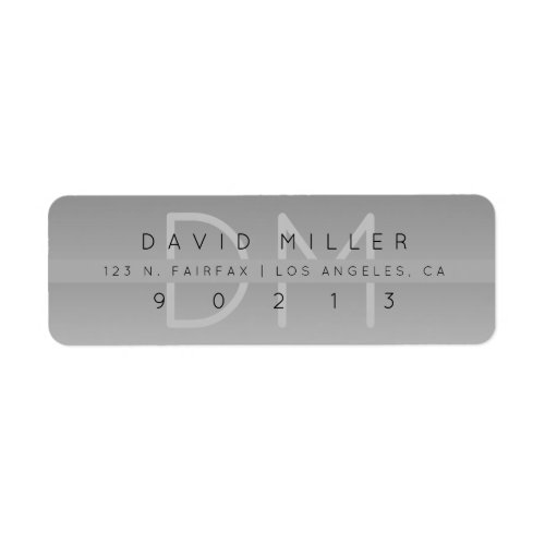 Modernistic Return Address Label