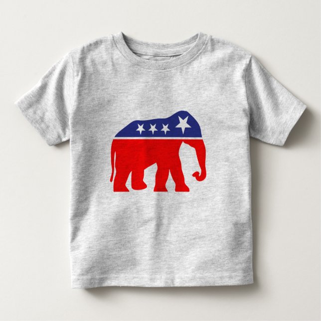 Modernized GOP Elephant Toddler T-shirt (Front)