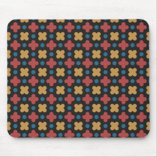 Modernized Retro Geometric Pattern for Mousepad