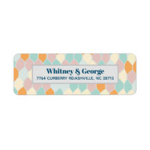 Modernly Retro |  Return Address Label