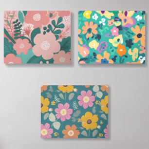 Moderns texture floral background Colorful pattern Foam Core Photo Tile