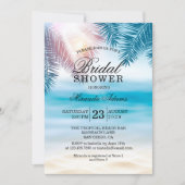 ModernTropical Ocean Summer Beach Bridal Shower Invitation (Front)