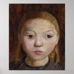 Modersohn-Becker - Head Of A Girl Poster
