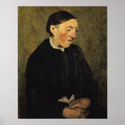 Modersohn_Becker _ Old Woman With Handkerchief Poster