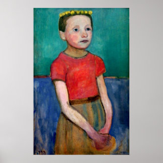 Modersohn-Becker - Portrait Of Italian Girl 1906 Poster