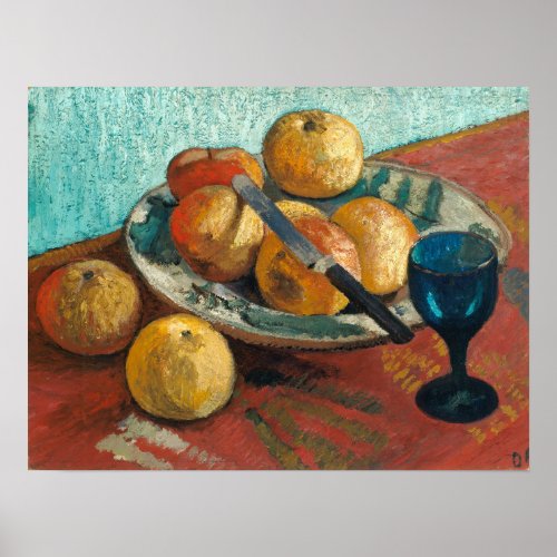 Modersohn_Becker _ Still Life With Apples  Glass Poster