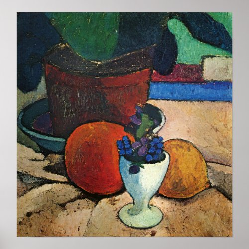 Modersohn_Becker _ Still Life With Plant Lemon Poster