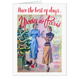 Modes De Paris. Card