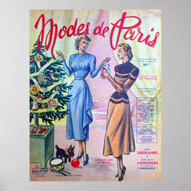Modes de Paris. Poster (Front)