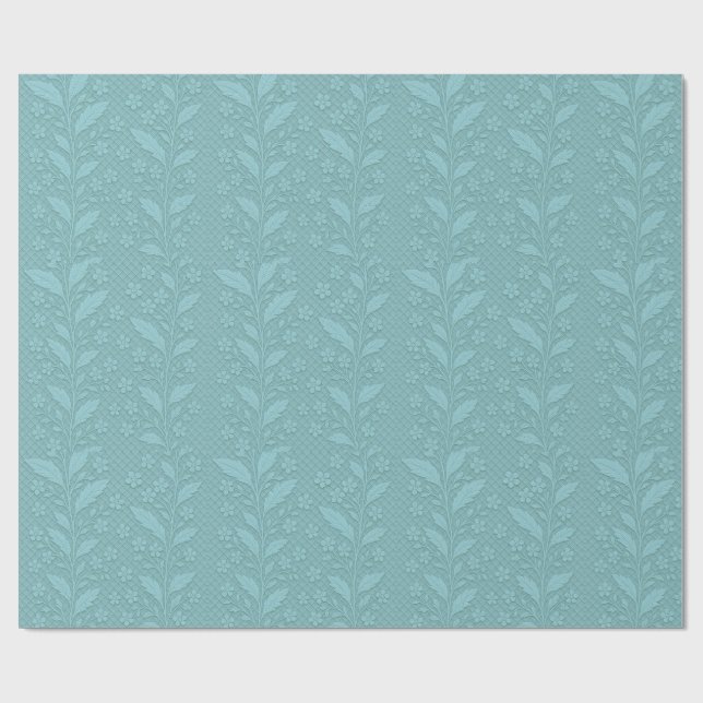  Modest Forget-Me-Nots, by Natasha Us   Wrapping Paper (Flat)