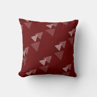 Modest Monochrome Geometric Triangles Joke Throw Pillow