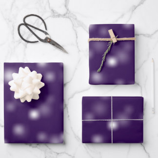 Modest White Playful Random Fading Away Points Wrapping Paper Sheets