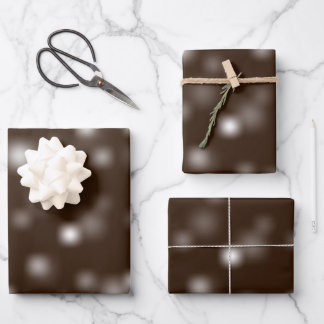 Modest White Playful Random Fading Away Points Wrapping Paper Sheets