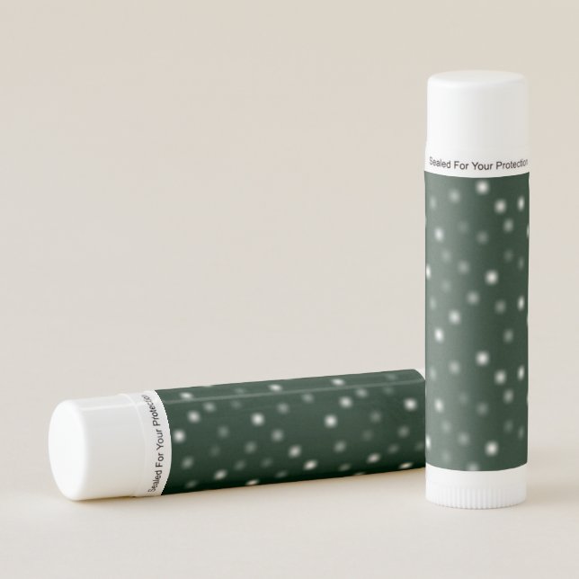 Modest White Playful Random Shining Points Lip Balm (Front)