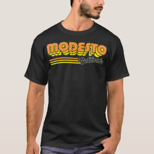 Modesto CA City Stripes T-Shirt