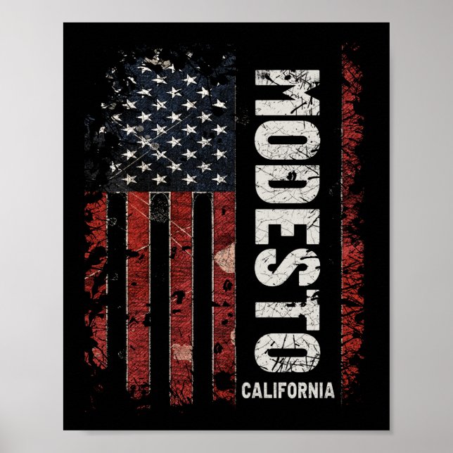 Modesto California Poster (Front)