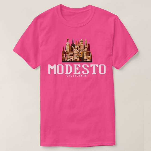 Modesto California T-Shirt (Design Front)