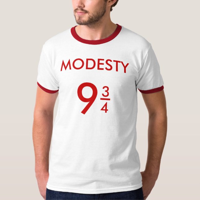 Modesty 9 3/4. Mens Short Sleeve T-Shirt. T-Shirt (Front)